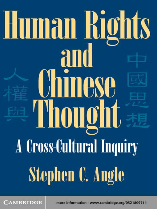 Title details for Human Rights in Chinese Thought by Stephen C. Angle - Available